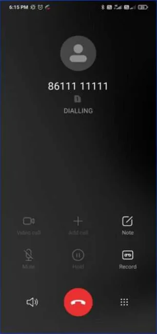 Calley Android app autodialing step 6