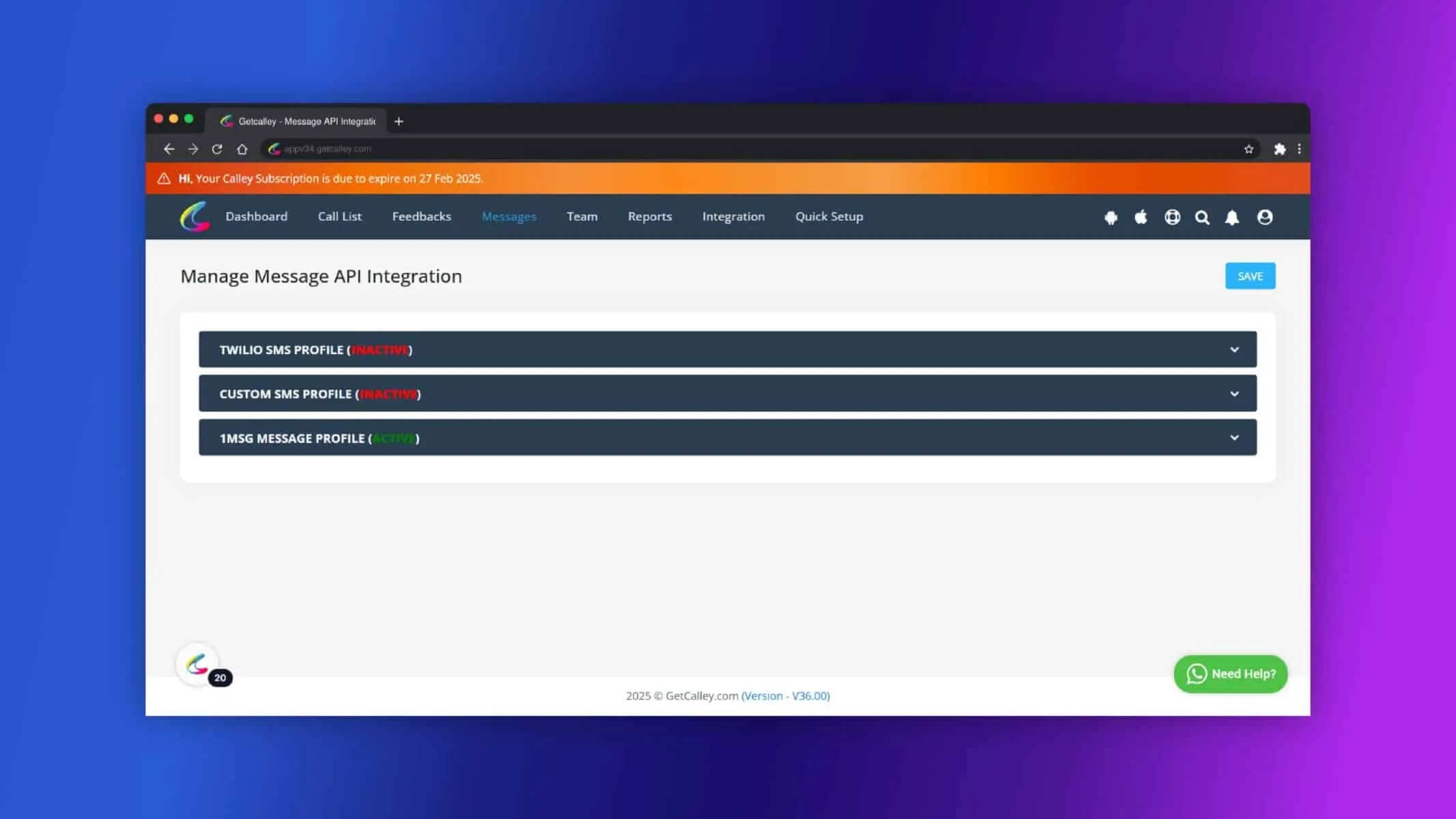 integration 1msg with calley 08 scaled