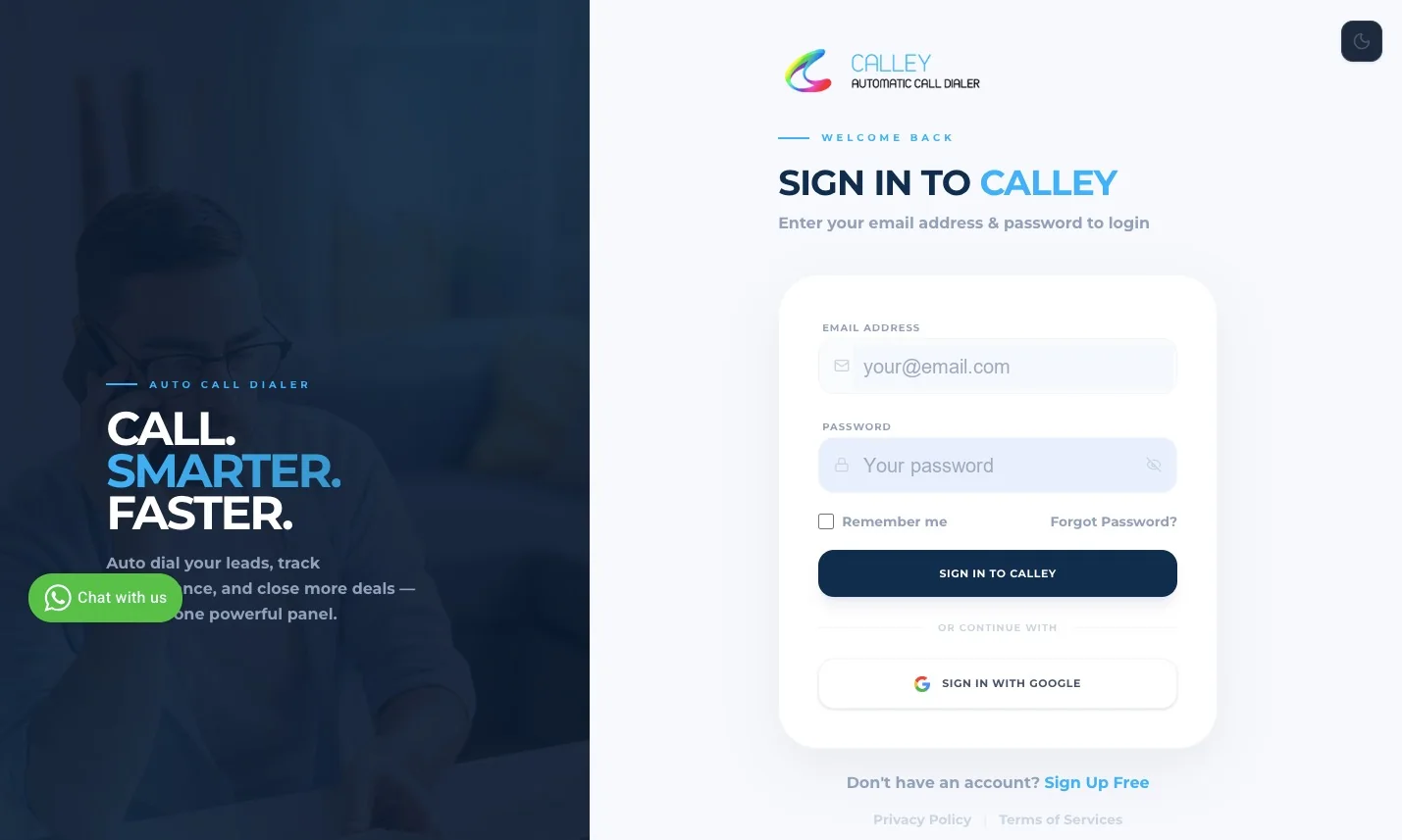 Autodial with Calley and Skype, step 1