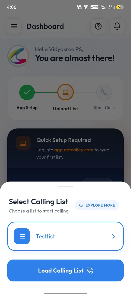 Autodial with Calley and Skype, step 7