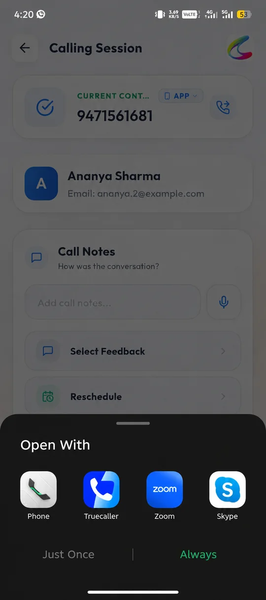 Autodial with Calley and Skype, step 10