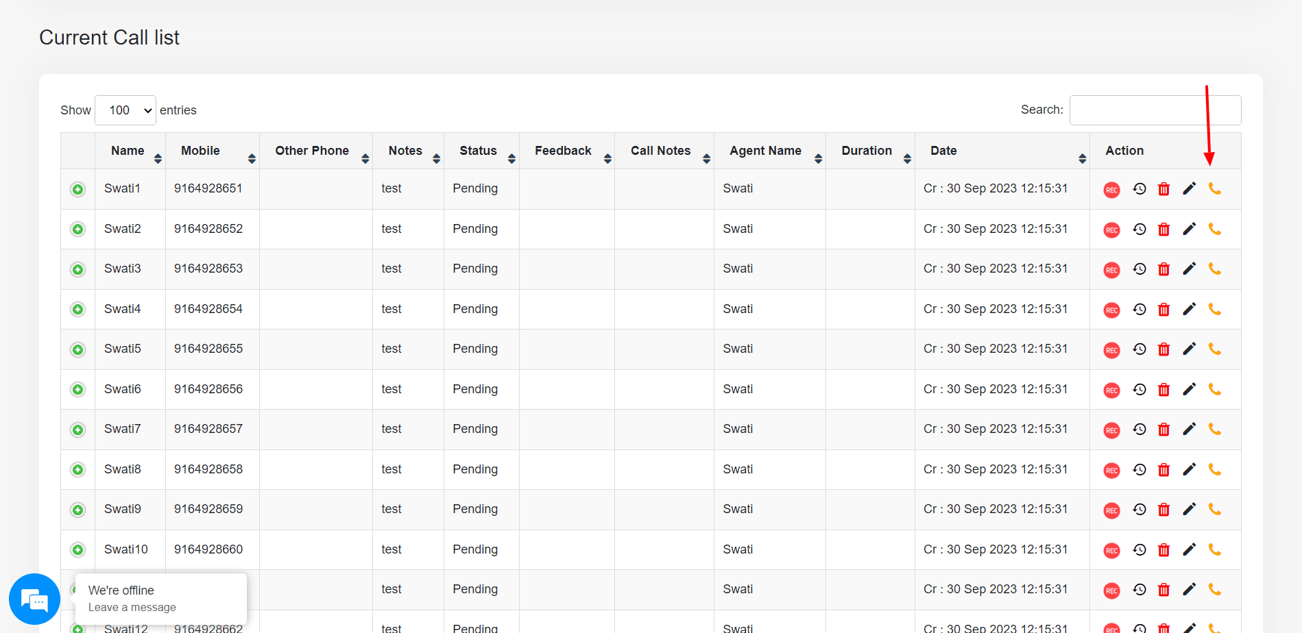 Step 1 - Login to Calley Web panel