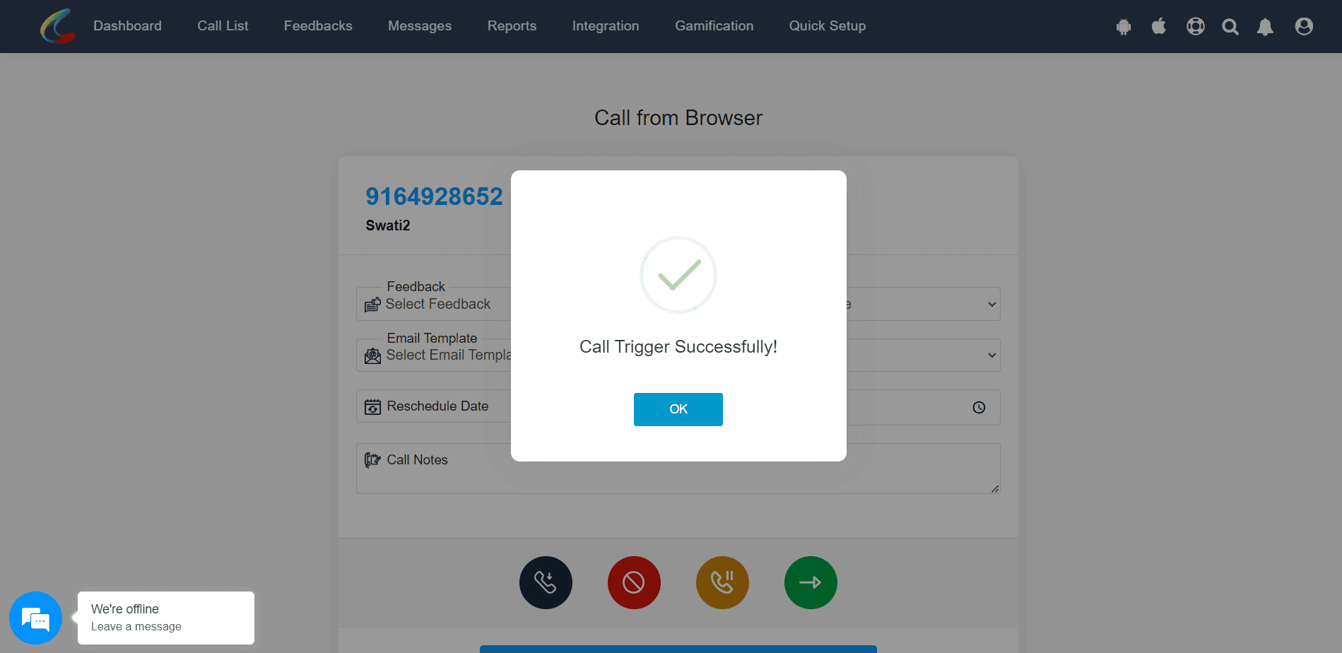 Step 1 - Login to Calley Web panel