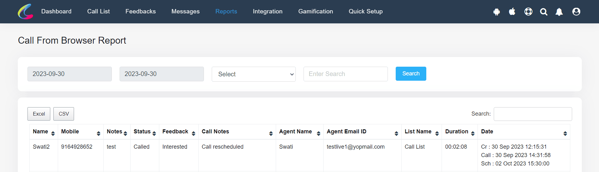 Step 1 - Login to Calley Web panel