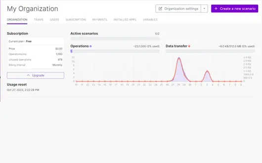 Calley Make.com integration step